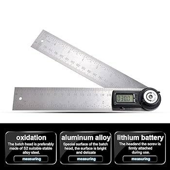 Amazon.co.jp: デジタルアングルファインダールーラー 7インチ 2